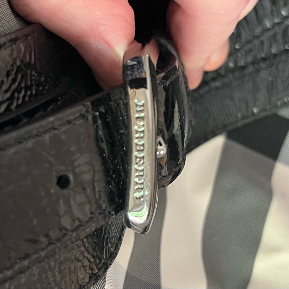 Burberry Lowry Plaid Black Beat Check Tote Shoulder Bag with Dust Bag - Picture 6 of 16